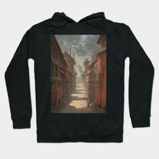 Faerunian Alley in a Large City Hoodie